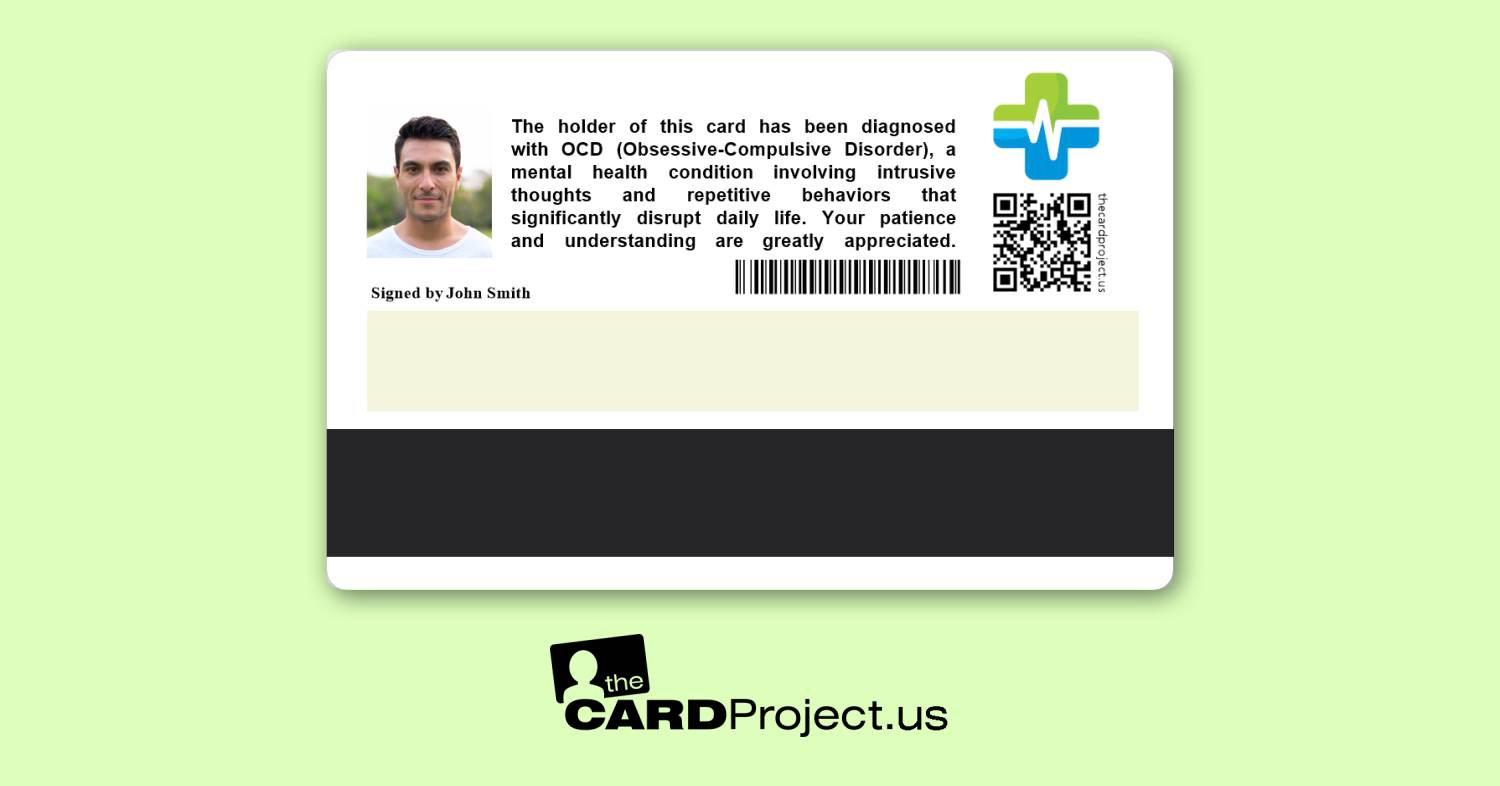 OCD Premium Medical Card (REAR)